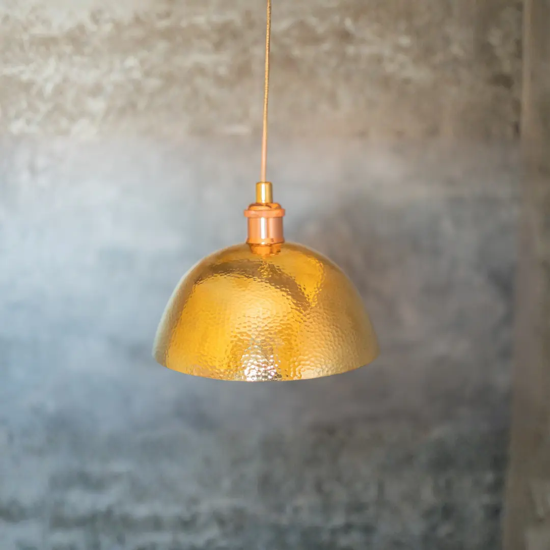 Brass Cylinder Pendant Detail