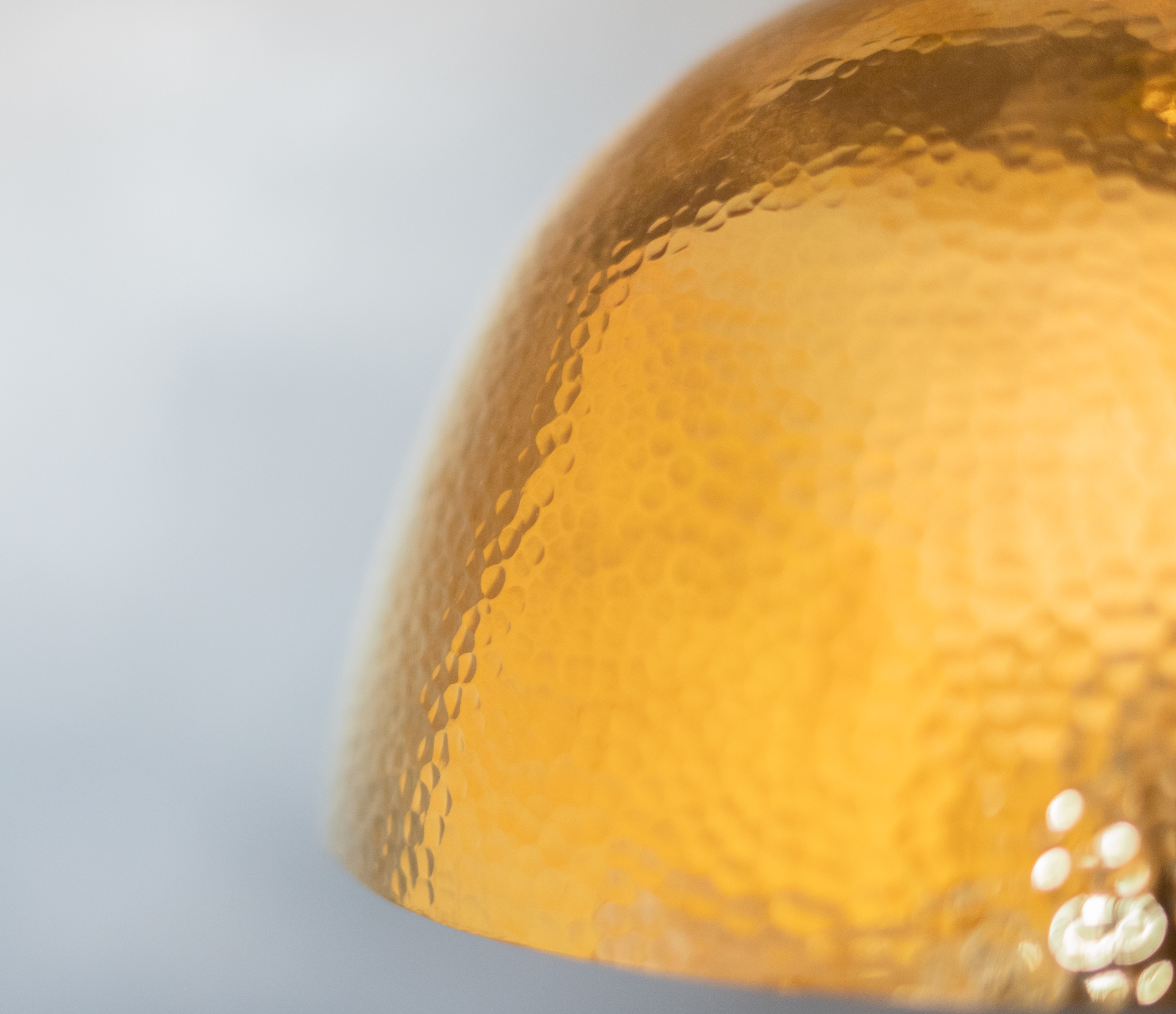 Craftsmanship Detail: Hammered Brass Texture