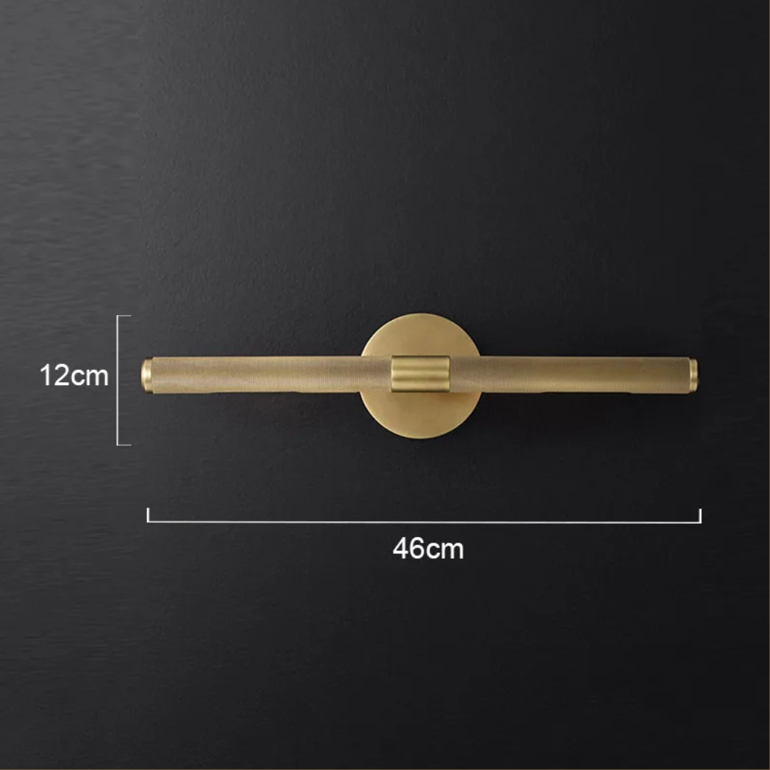 The Linear Brass Modern Wall Light specifications and dimensions
