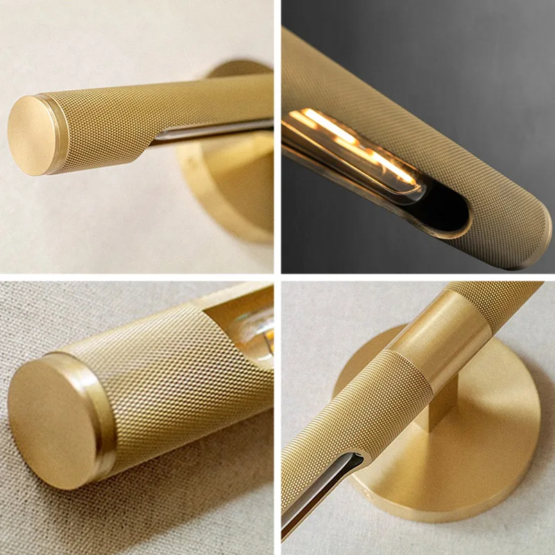 The Linear Brass Modern Wall Light detail