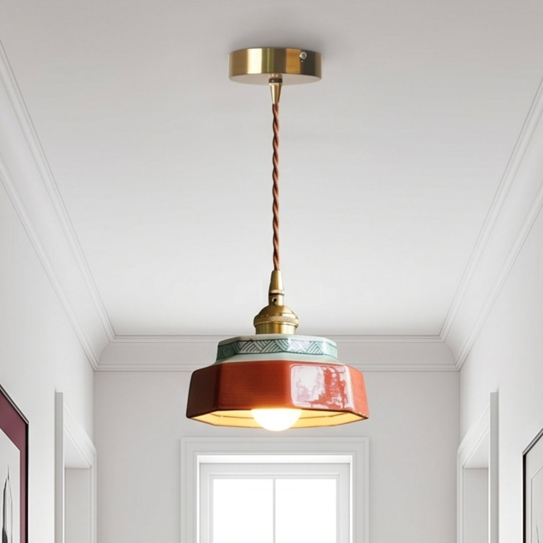 The Curated Retro Porcelain Pendant Lamp