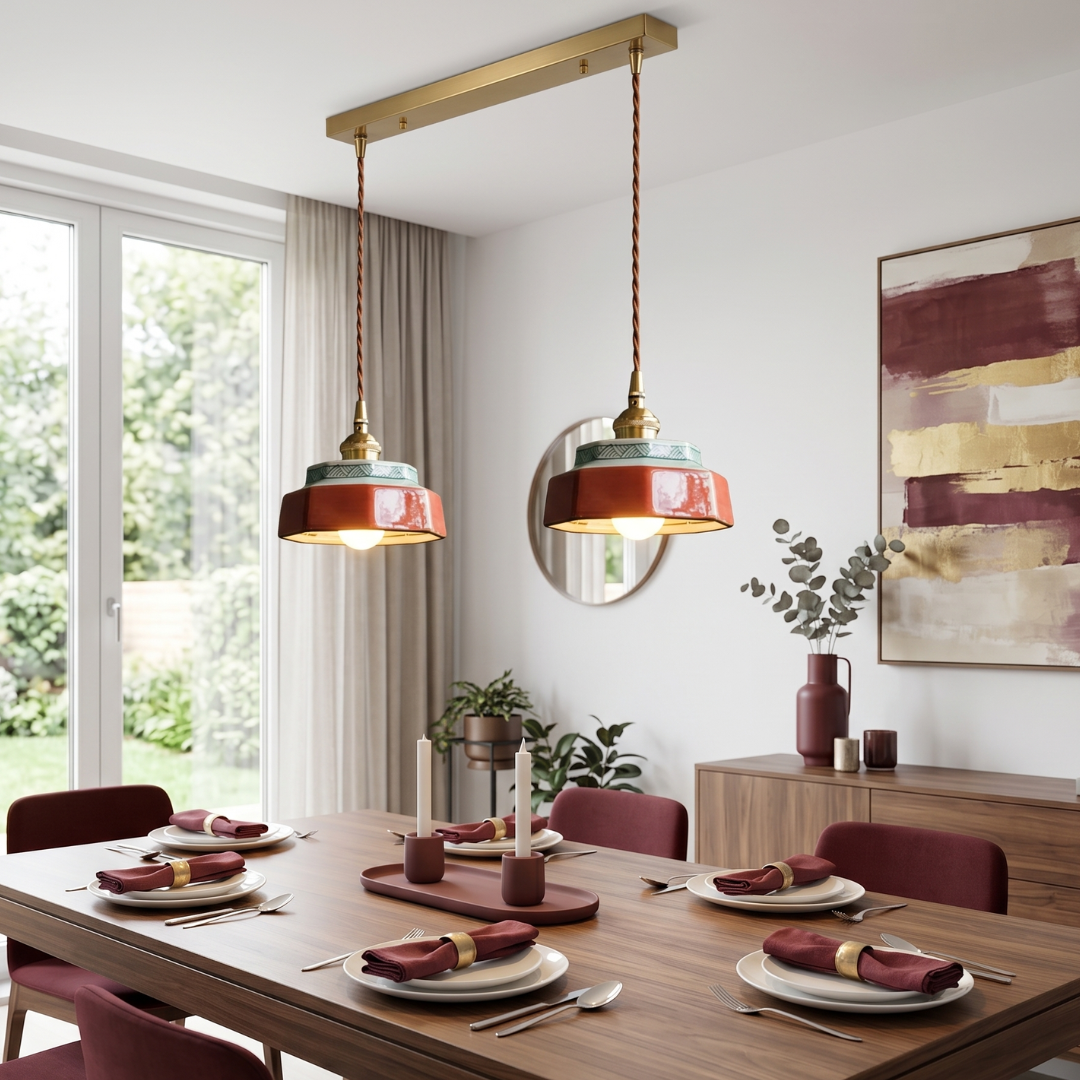 The Curated Retro Porcelain Pendant Lamp lifestyle