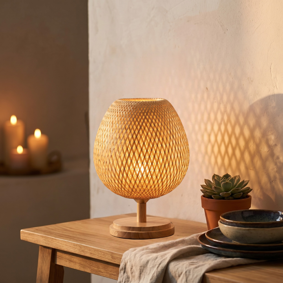 Coastal Bamboo Table Lamp lifestyle