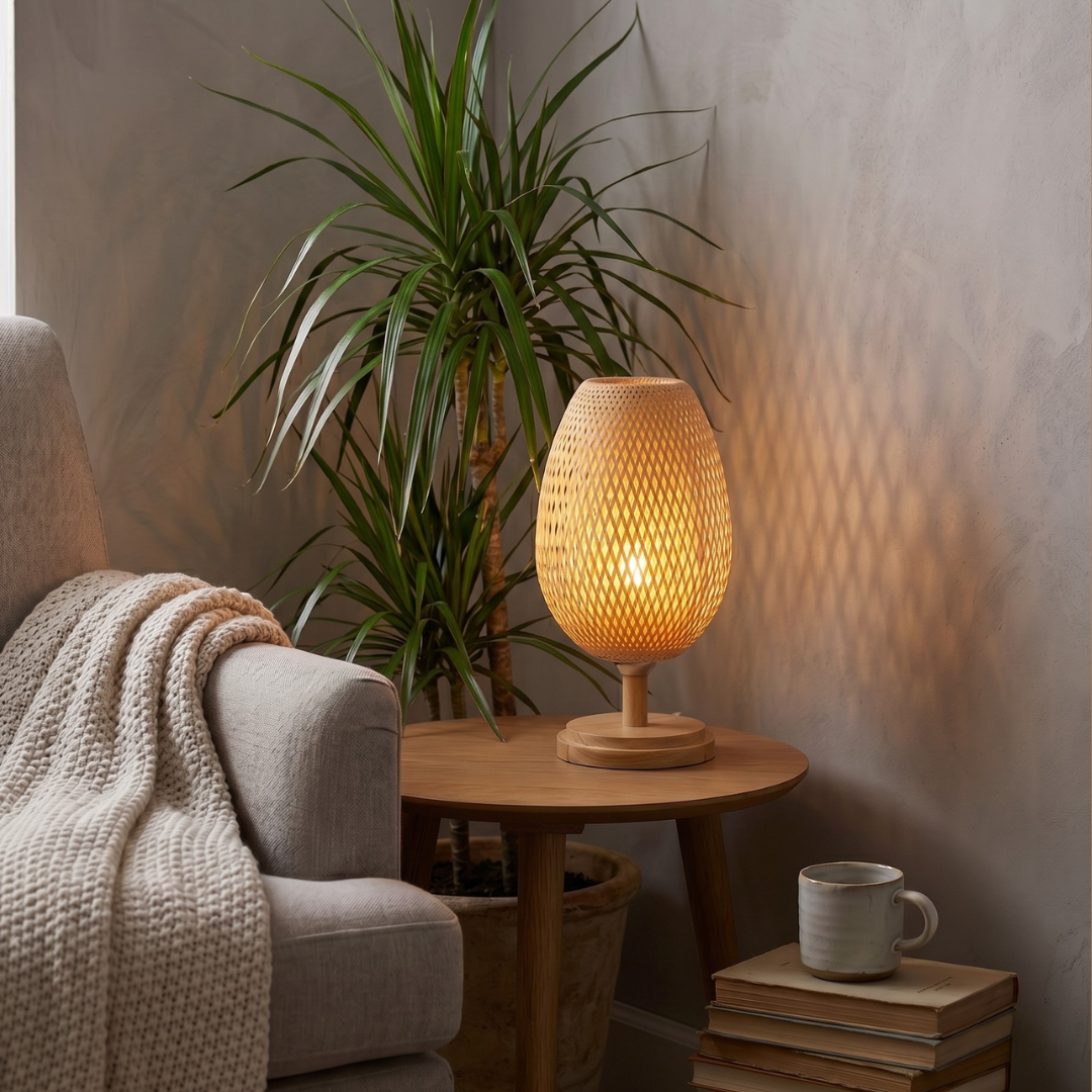 Coastal Bamboo Table Lamp lifestyle