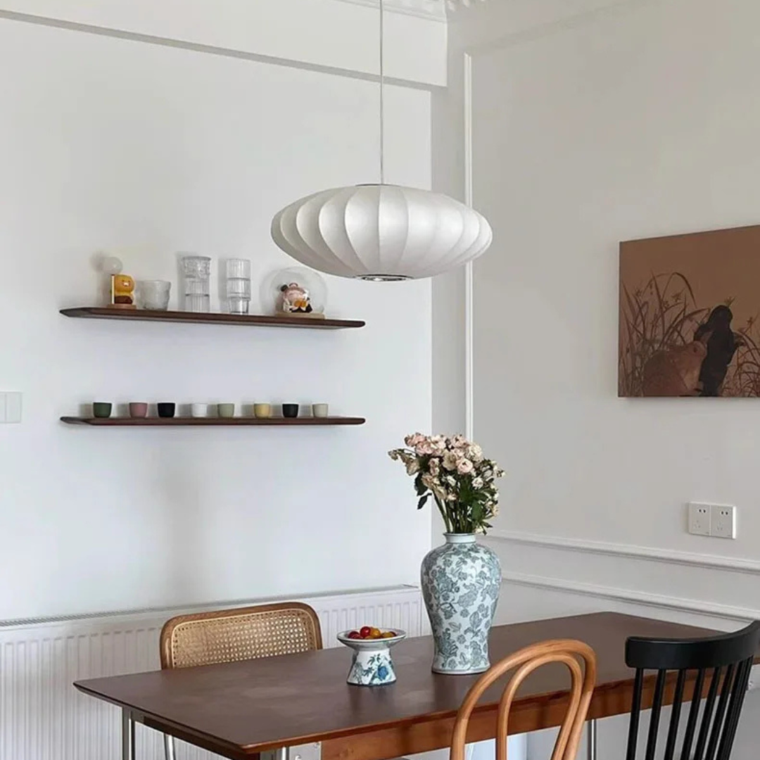 Cocoon Silk Pendant Light lifestyle