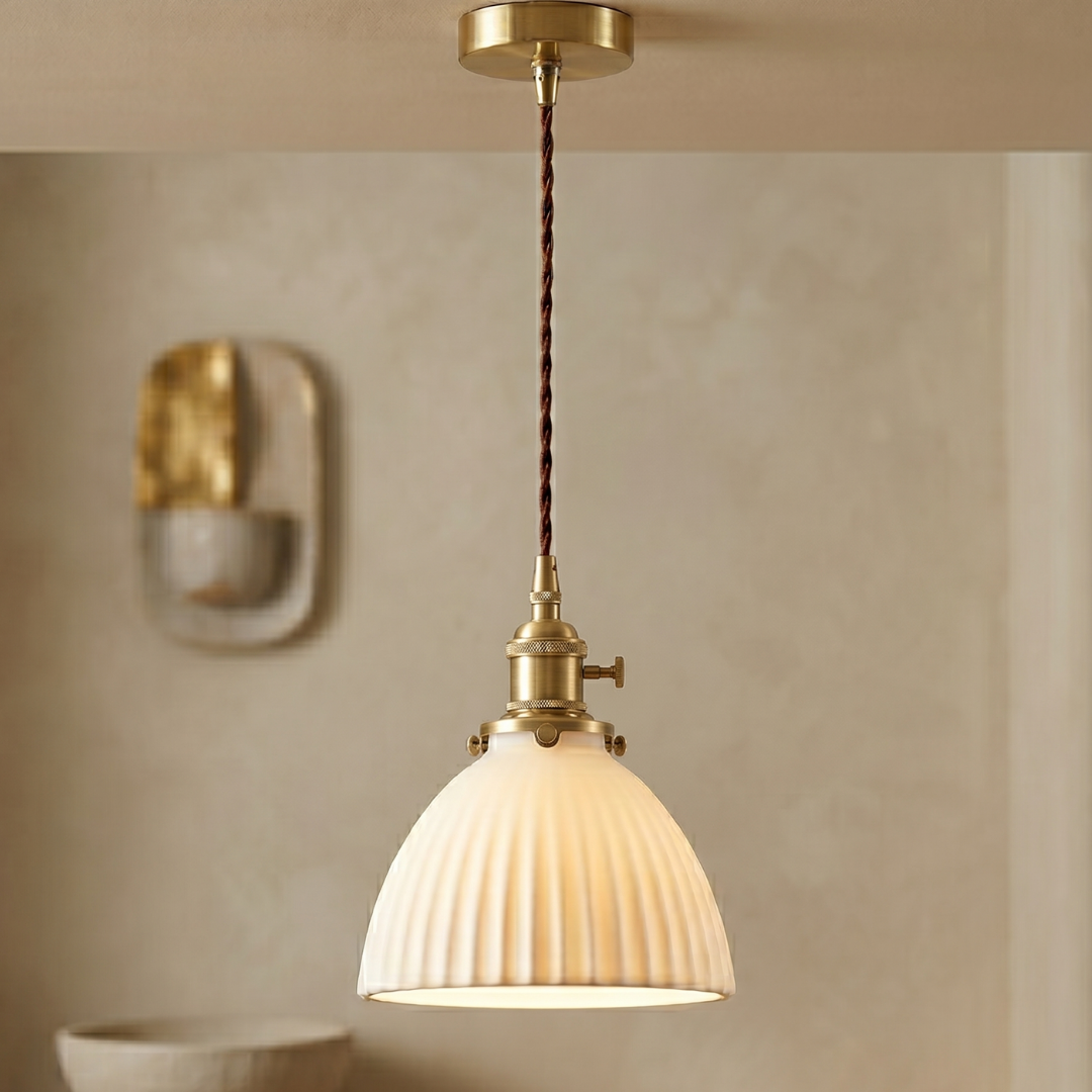 Cove White Ceramic Pendant Light | A Statement of Serene Style