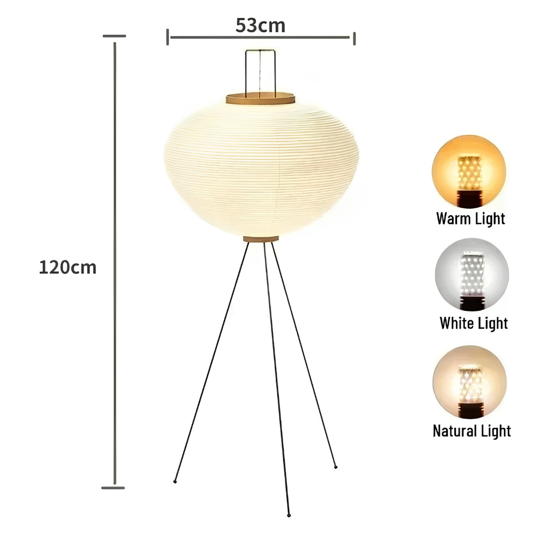Noguchi Floor Lamp dimensions
