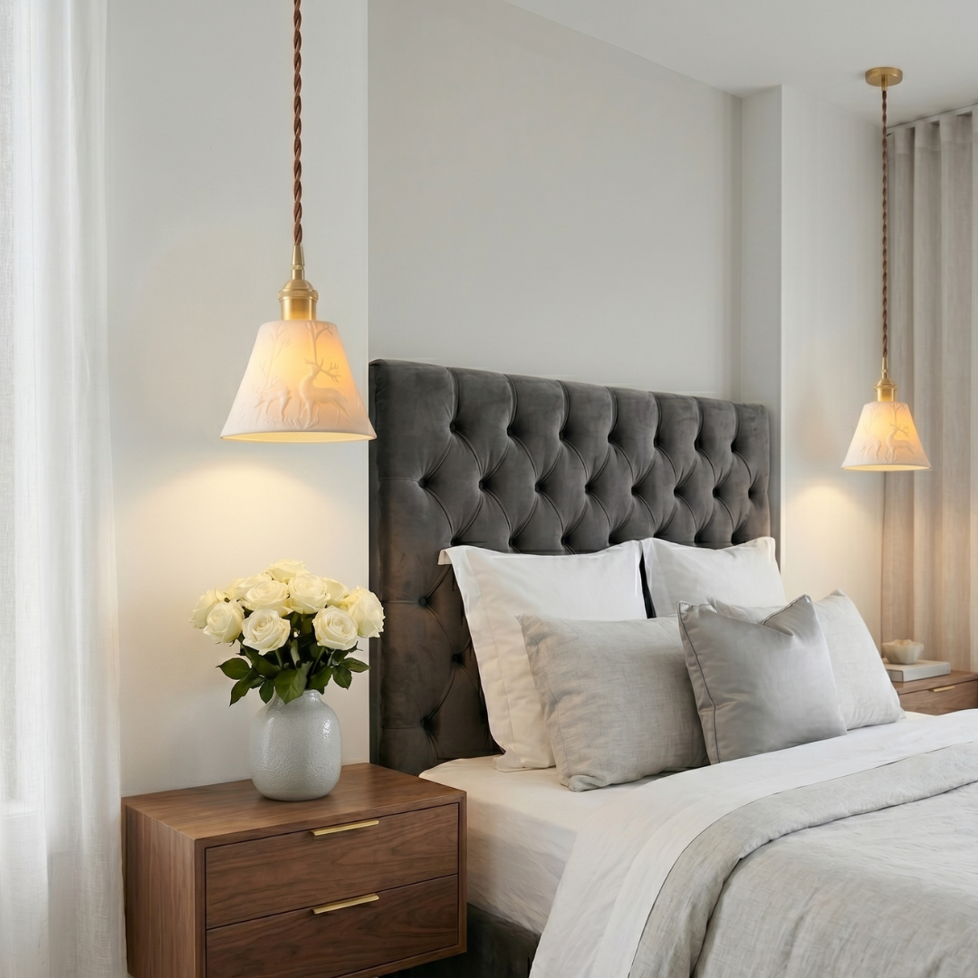 Textured White Ceramic Pendant Light: A Study in Refined Illumination lifestyle