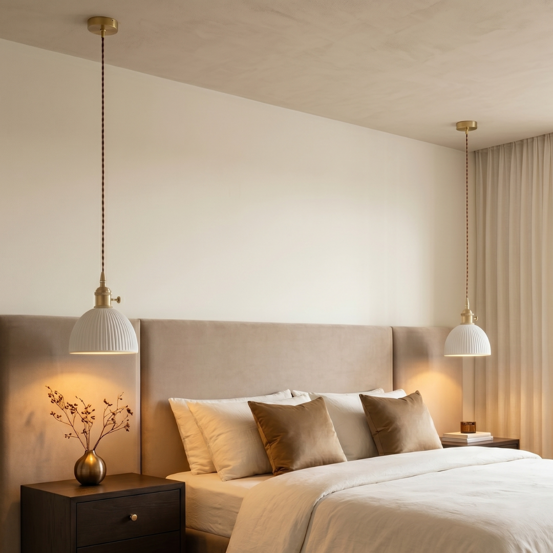 Vault Ribbed White Porcelain Light Pendant: A Timeless Statement lifestyle