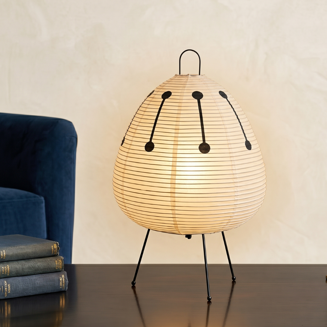 Washi Japanese Paper Table Lamp: Tranquil Illumination lifestyle
