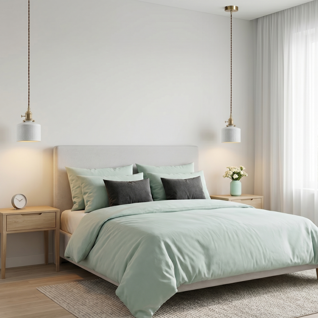 Weave Chevron White Ceramic Pendant Light: A Refined Statement lifestyle